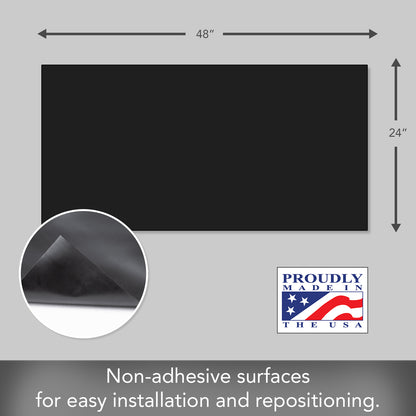 CounterArt Black Under Sink Mat to Protect from Spills, Stains, and Leaks Made in The USA 48” x 24” Non-Adhesive Waterproof Cabinet Protection Craft Mat Work Area Protection