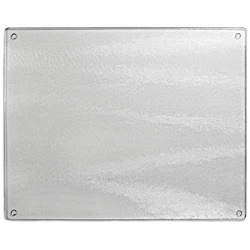 CounterArt Lightly Frosted 5mm Tempered Glass Cutting Board 20.5” x 11.75” Manufactured in the USA Dishwasher Safe