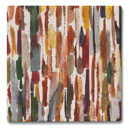 Thirstystone Strata 4 Pack Tumbled Tile Stone Coasters 4" Square Manufactured in the USA