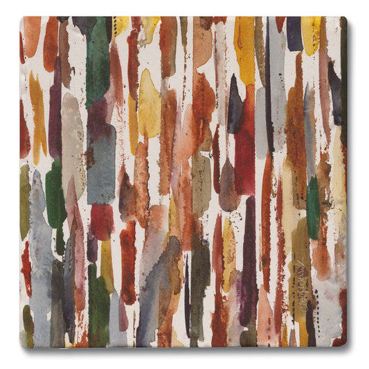 Thirstystone Strata 4 Pack Tumbled Tile Stone Coasters 4" Square Manufactured in the USA