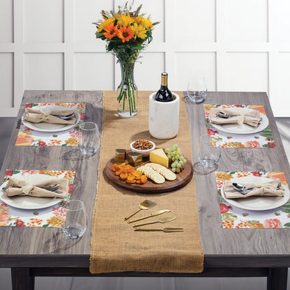 CounterArt Harvest 24 Premium Paper Placemats in Resealable Storage Bag Made in The USA
