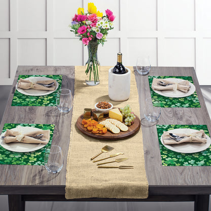 CounterArt Shamrocks 24 Premium Paper Placemats in Resealable Storage Bag Made in The USA