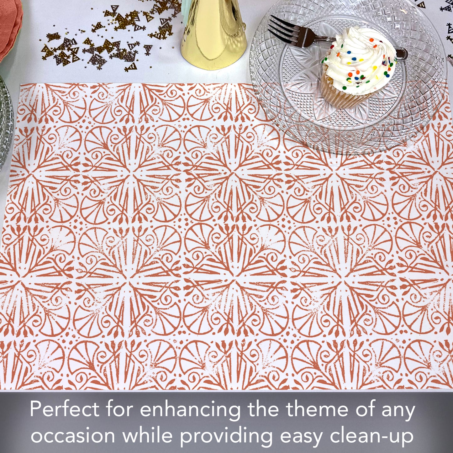 CounterArt Mohave Light 24 Premium Paper Placemats in Resealable Poly-Bag Made in The USA 17" x 11"