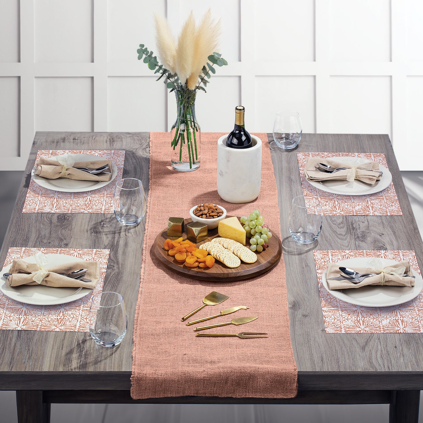 CounterArt Mohave Light 24 Premium Paper Placemats in Resealable Poly-Bag Made in The USA 17" x 11"