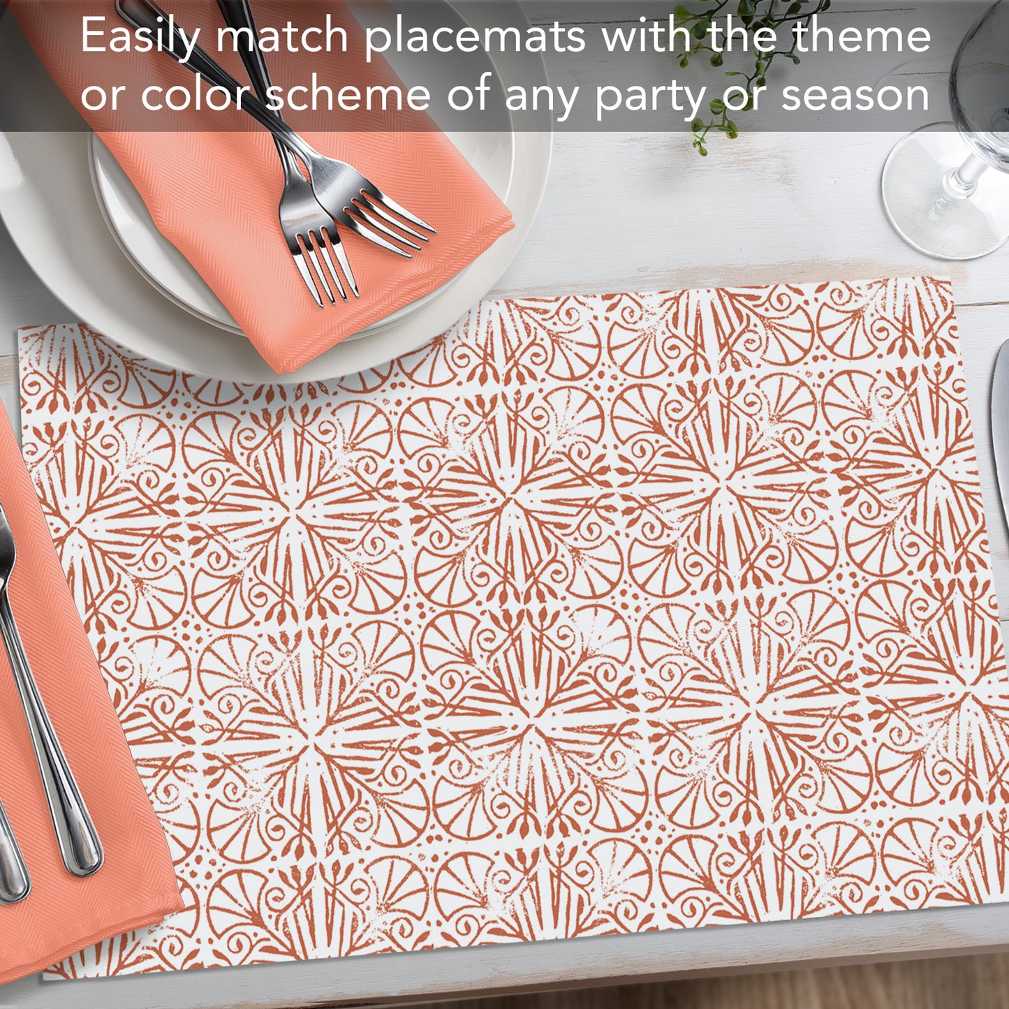 CounterArt Mohave Light 24 Premium Paper Placemats in Resealable Poly-Bag Made in The USA 17" x 11"