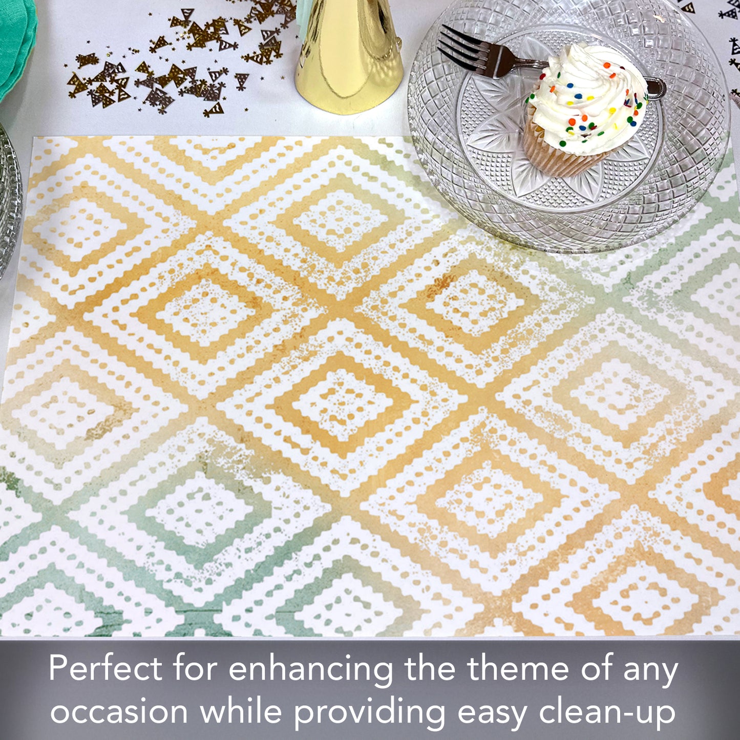 CounterArt Mohave 24 Premium Paper Placemats in Resealable Poly-Bag Made in The USA 17" x 11"