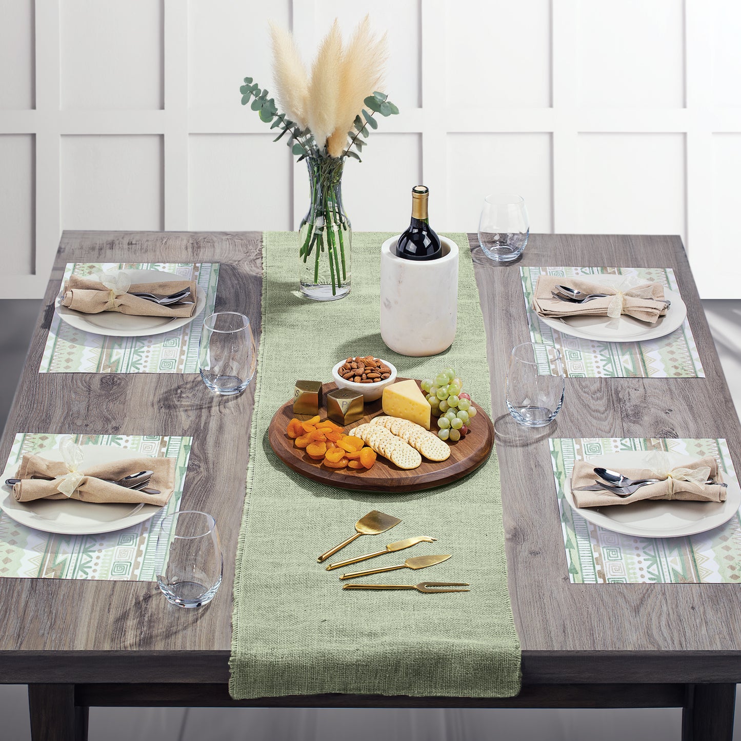CounterArt Southwest Watercolor 24 Premium Paper Placemats Made in The USA 17" x 11"
