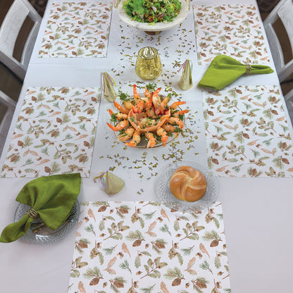 Rustic Pines 24 Sheet Reusable Premium Paper Stock Placemats in Resealable Storage Bag Made in The USA 17" x 11" (Copy)