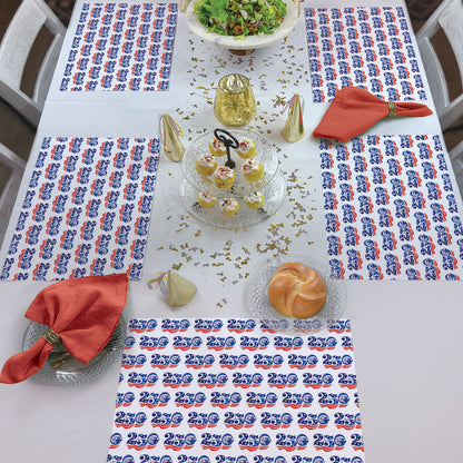 Celebrate 250 Years of Independence 24 Premium Paper Placemats in Resealable Storage Bag Made in the USA 17" x 11"