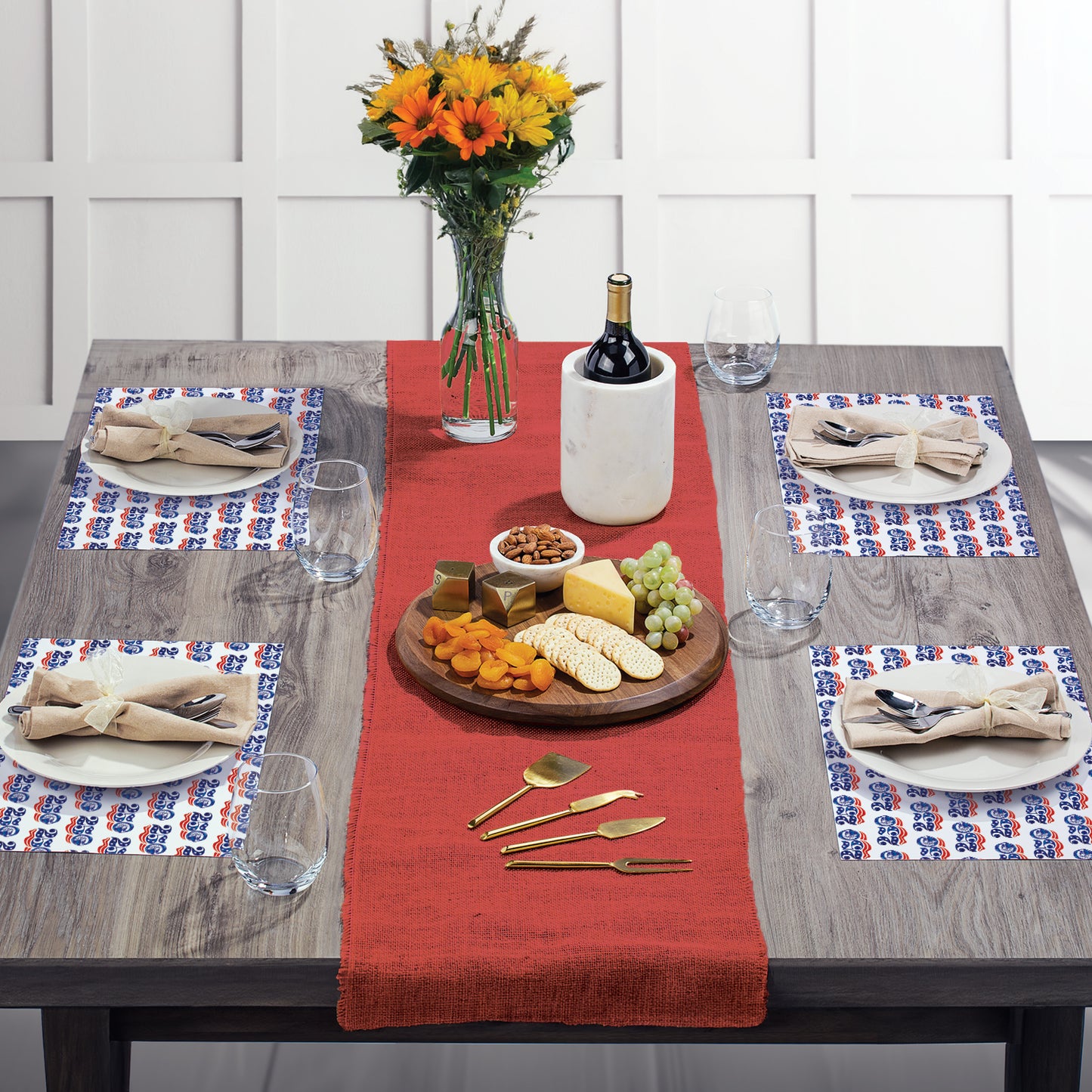Celebrate 250 Years of Independence 24 Premium Paper Placemats in Resealable Storage Bag Made in the USA 17" x 11"