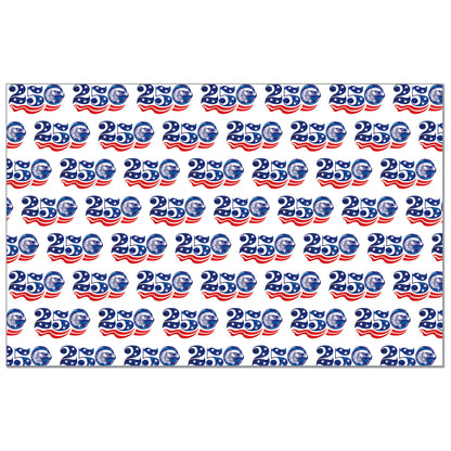 Celebrate 250 Years of Independence 24 Premium Paper Placemats in Resealable Storage Bag Made in the USA 17" x 11"