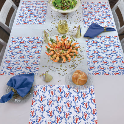 Seafood Bake 24 Sheet Reusable Premium Paper Stock Placemats in Resealable Storage Bag Made in The USA 17" x 11"