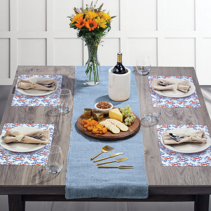 Seafood Bake 24 Sheet Reusable Premium Paper Stock Placemats in Resealable Storage Bag Made in The USA 17" x 11"