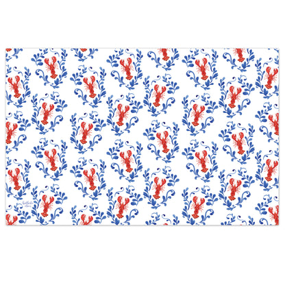 Seafood Bake 24 Sheet Reusable Premium Paper Stock Placemats in Resealable Storage Bag Made in The USA 17" x 11"