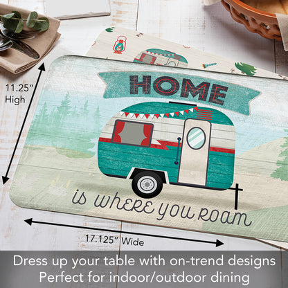 Counterart Where You Roam 4 Pack Reversible Easy Care Flexible Placemats Made in the USA
