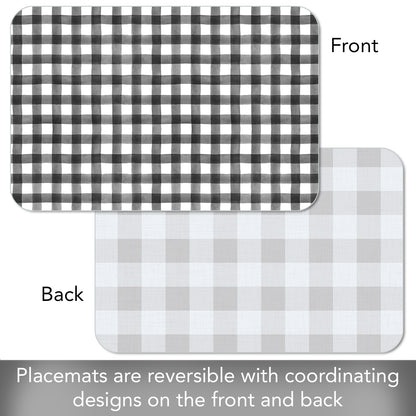 CounterArt Buffalo Trend 4 Pack Reversible Easy Care Flexible Placemats Made in the USA