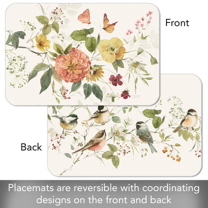 CounterArt Blessed by Nature 4 Pack Reversible Easy Care Flexible Placemats Made in the USA