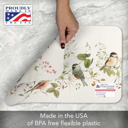 CounterArt Blessed by Nature 4 Pack Reversible Easy Care Flexible Placemats Made in the USA