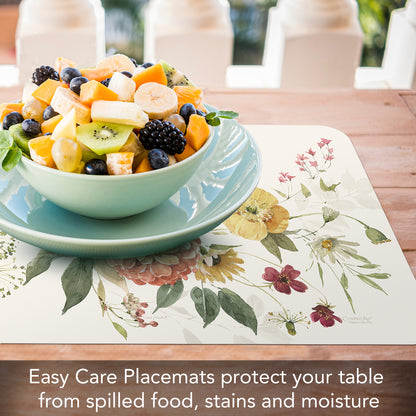 CounterArt Blessed by Nature 4 Pack Reversible Easy Care Flexible Placemats Made in the USA