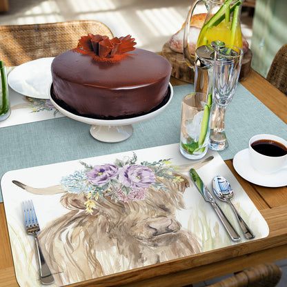 CounterArt Home on The Range 4 Pack Reversible Easy Care Flexible Placemats Made in the USA