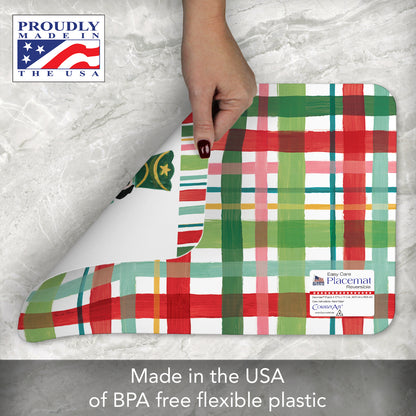 CounterArt Holiday Nutcrackers 4 Pack Reversible Easy Care Placemats Made in the USA