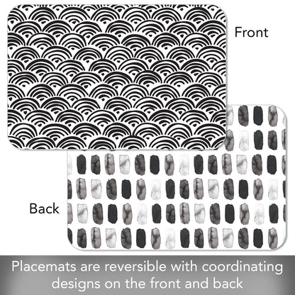 CounterArt Arches 4 Pack Reversible Easy Care Flexible Placemats Made in the USA