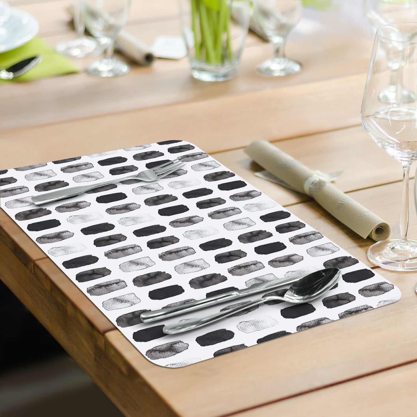 CounterArt Arches 4 Pack Reversible Easy Care Flexible Placemats Made in the USA