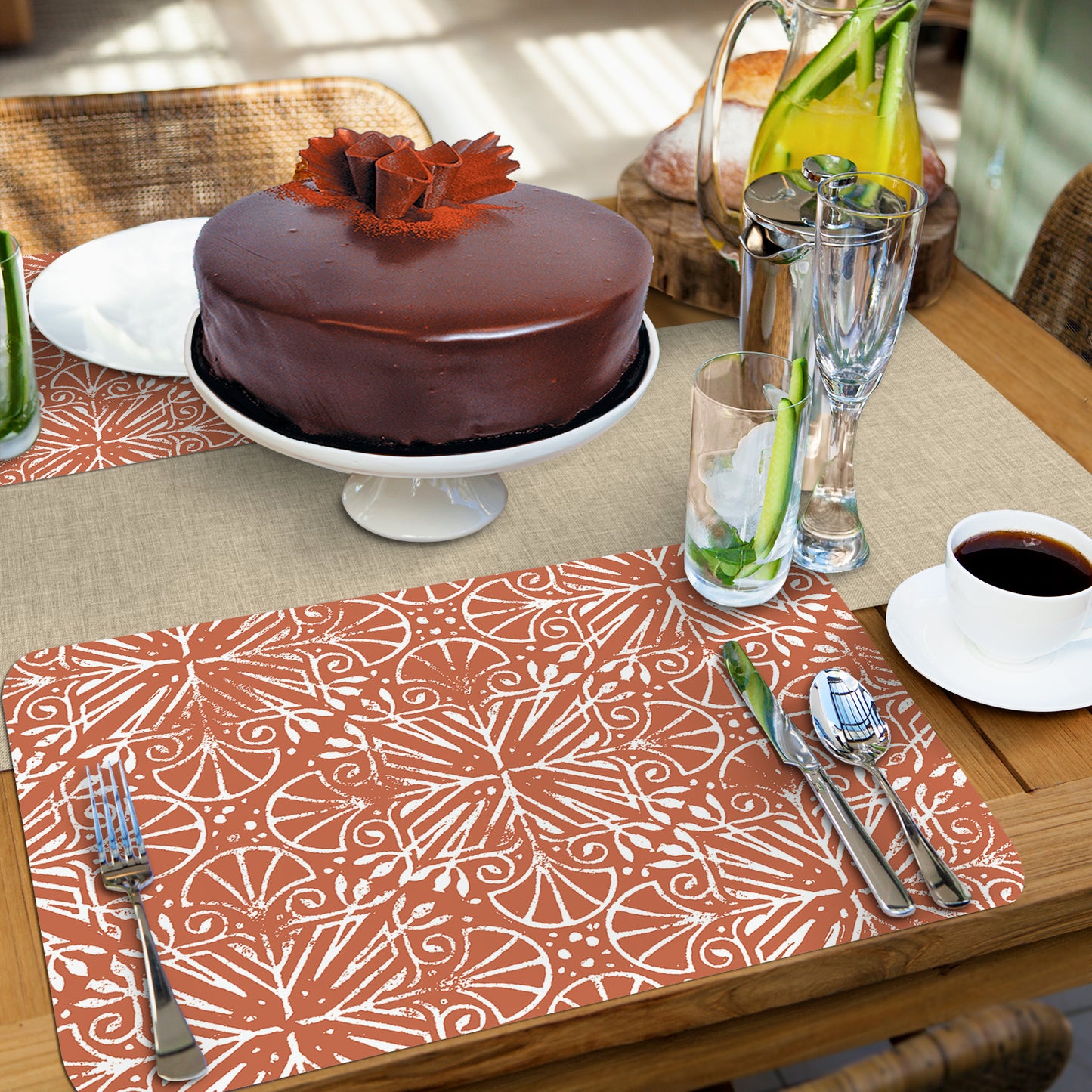 CounterArt Mohave 4 Pack Reversible Easy Care Flexible Placemats Made in the USA