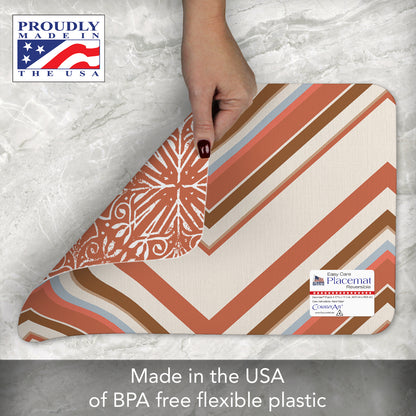 CounterArt Mohave 4 Pack Reversible Easy Care Flexible Placemats Made in the USA
