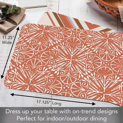 CounterArt Mohave 4 Pack Reversible Easy Care Flexible Placemats Made in the USA