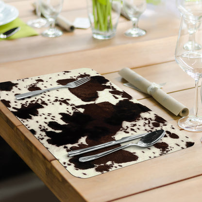 CounterArt Longhorn Journey 4 Pack Reversible Easy Care Flexible Placemats Made in the USA