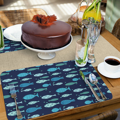 Better at the Lake 4 Pack Reversible Easy Care Flexible Placemats Made in the USA