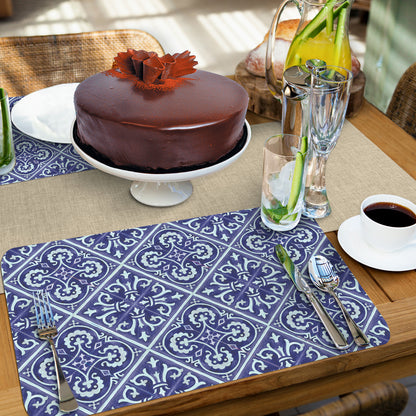 CounterArt Daffodil Retreat 4 Pack Reversible Easy Care Flexible Placemats Made in the USA