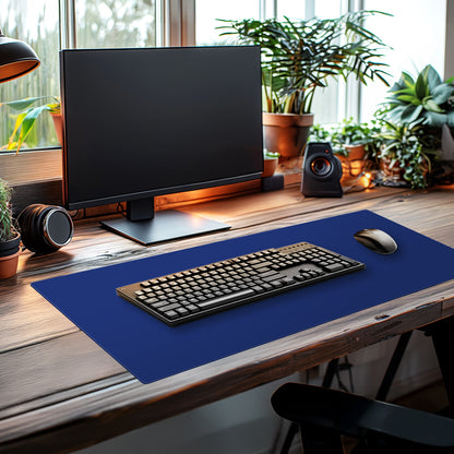CounterArt Large Waterproof Desk Protector-Blue 32” x 16” Made in The USA Desk Mat Office Mat Large Mouse Pad