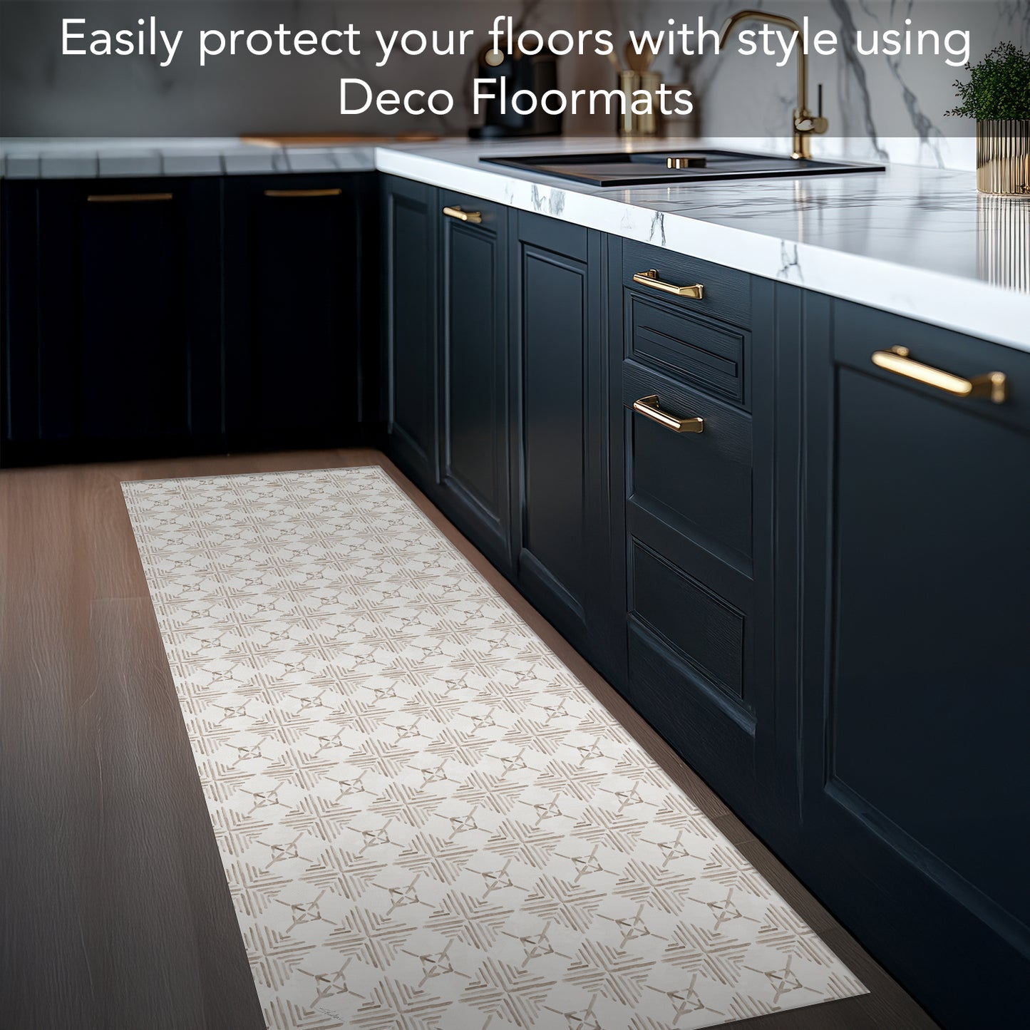Highland Home Rustic Retreat Deco-Floormat, Decorative Mat, Designer Rug, Waterproof, Low Profile, Eco-Friendly Non Slip, Made in The USA
