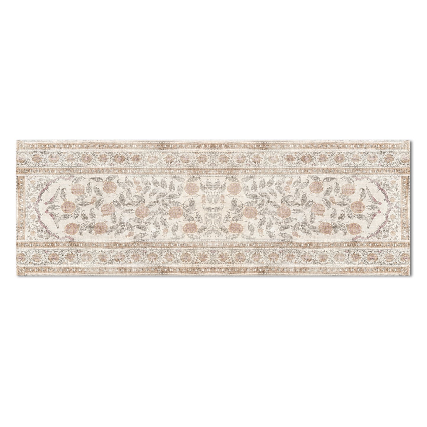 Highland Home Neutral Textile Deco-Floormat, Decorative Mat, Designer Rug, Waterproof, Low Profile, Eco-Friendly Non Slip, Made in The USA
