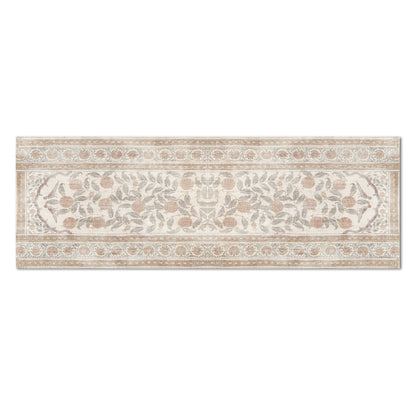 Highland Home Neutral Textile Deco-Floormat, Decorative Mat, Designer Rug, Waterproof, Low Profile, Eco-Friendly Non Slip, Made in The USA