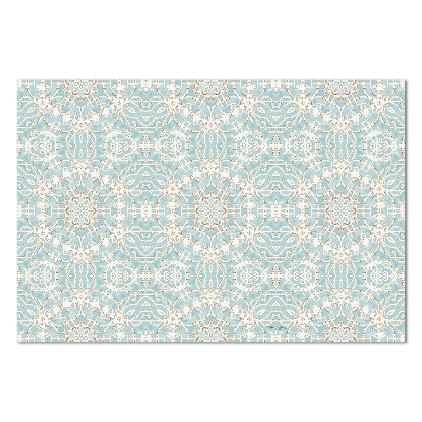 Highland Home Elegance Deco-Floormat, Decorative Mat, Designer Rug, Waterproof, Low Profile, Eco-Friendly Non Slip, Made in The USA