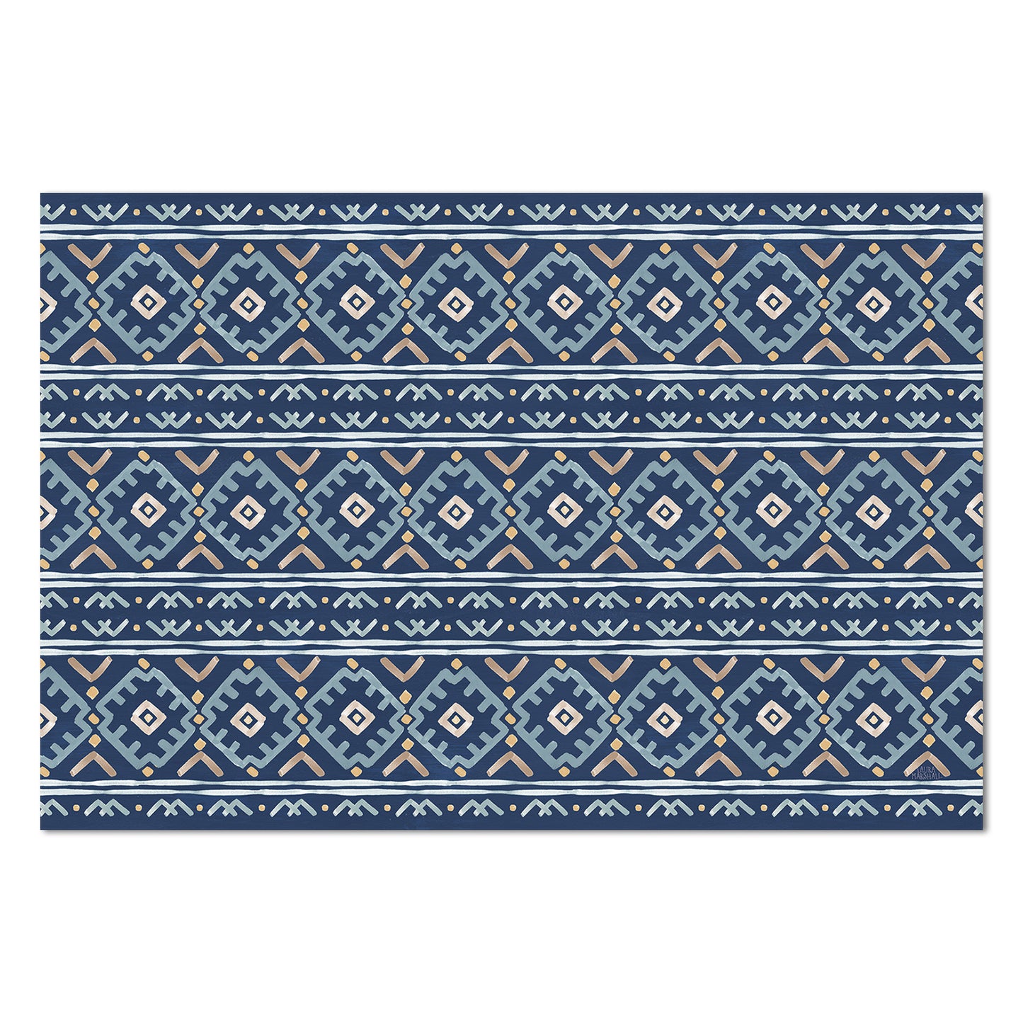 Highland Home Lakeside Deco-Floormat, Decorative Mat, Designer Rug, Waterproof, Low Profile, Eco-Friendly Non Slip, Made in The USA