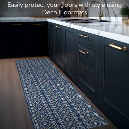 Highland Home Lakeside Deco-Floormat, Decorative Mat, Designer Rug, Waterproof, Low Profile, Eco-Friendly Non Slip, Made in The USA
