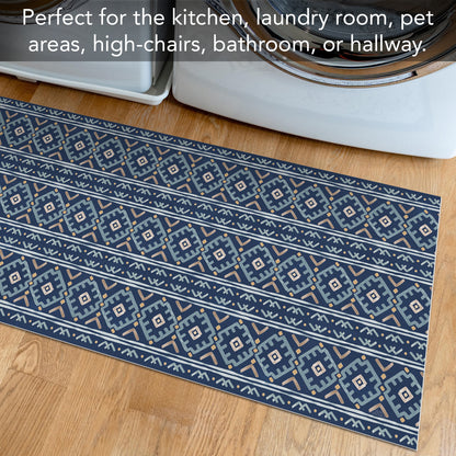 Highland Home Lakeside Deco-Floormat, Decorative Mat, Designer Rug, Waterproof, Low Profile, Eco-Friendly Non Slip, Made in The USA