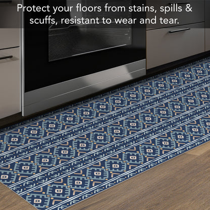 Highland Home Lakeside Deco-Floormat, Decorative Mat, Designer Rug, Waterproof, Low Profile, Eco-Friendly Non Slip, Made in The USA