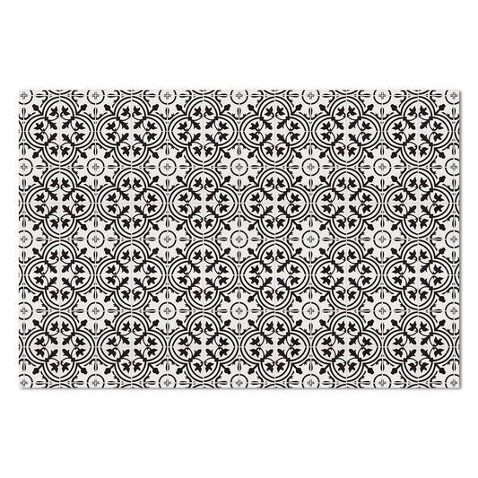 Highland Home Backsplash Tile Design Deco-Floormat, Decorative Mat, Designer Rug, Waterproof, Low Profile, Eco-Friendly Non Slip, Made in The USA