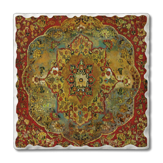 Thirstystone Grand Bazaar 4 Pack Tumbled Tile Stone Coasters 4" Square Manufactured in the USA