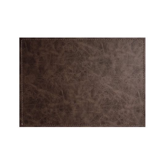 Luxurious Cloves Vegan Leather Placemats 4 Pack Look and Feel of Genuine Leather Infused with Copper