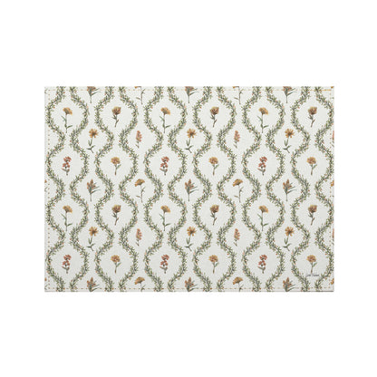 Garden Lattice Luxurious Vegan Leather Placemats 4 Pack Look and Feel of Genuine Leather Infused with Copper