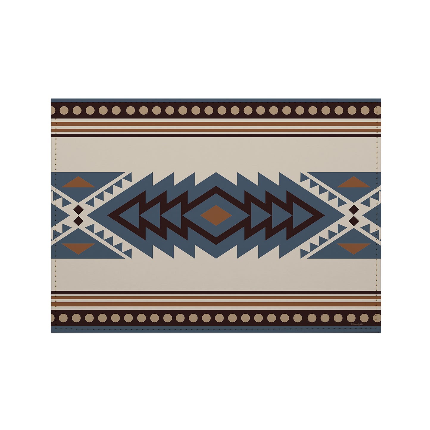 Mesa Luxurious Vegan Leather Placemat 4 Pack  Look and Feel of Genuine Leather Infused with Copper