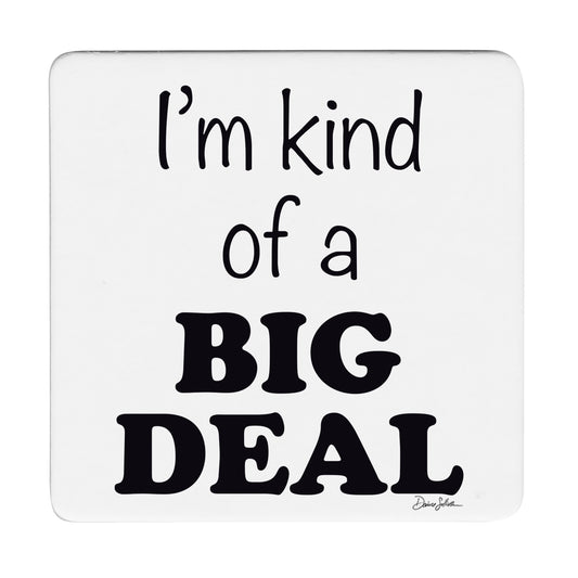 Thirstystone Big Deal 12-Pack Cork Back Paper Bar Coasters Made in The USA Humourous Quotes Attractive Designs