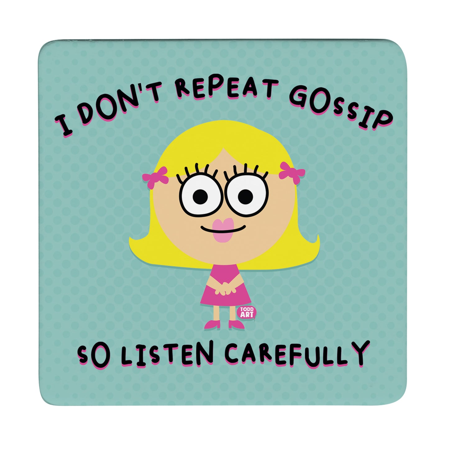 Thirstystone Gossip 12-Pack Cork Back Paper Bar Coasters Made in The USA Humourous Quotes Attractive Designs