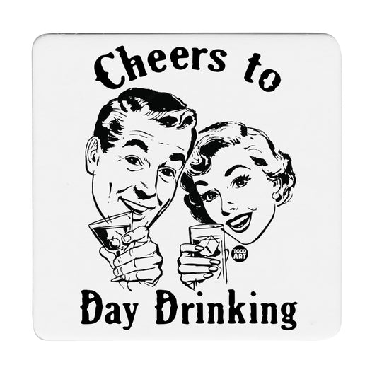 Thirstystone Day Drinking 12-Pack Cork Back Paper Bar Coasters Made in The USA Humourous Quotes Attractive Designs